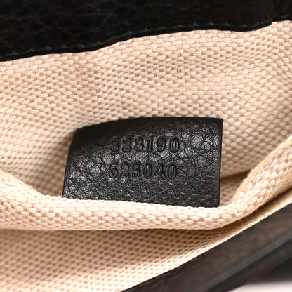 Gucci Pebbled Calfskin Small Soho Flap Crossbody Black 7 of 13