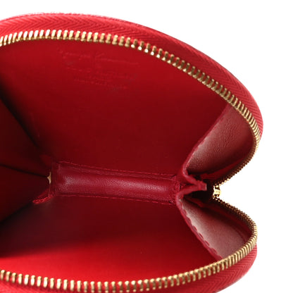 Louis Vuitton Vernis Kusama Infinity Dots Chapeau Coin Purse Red 5 of 10