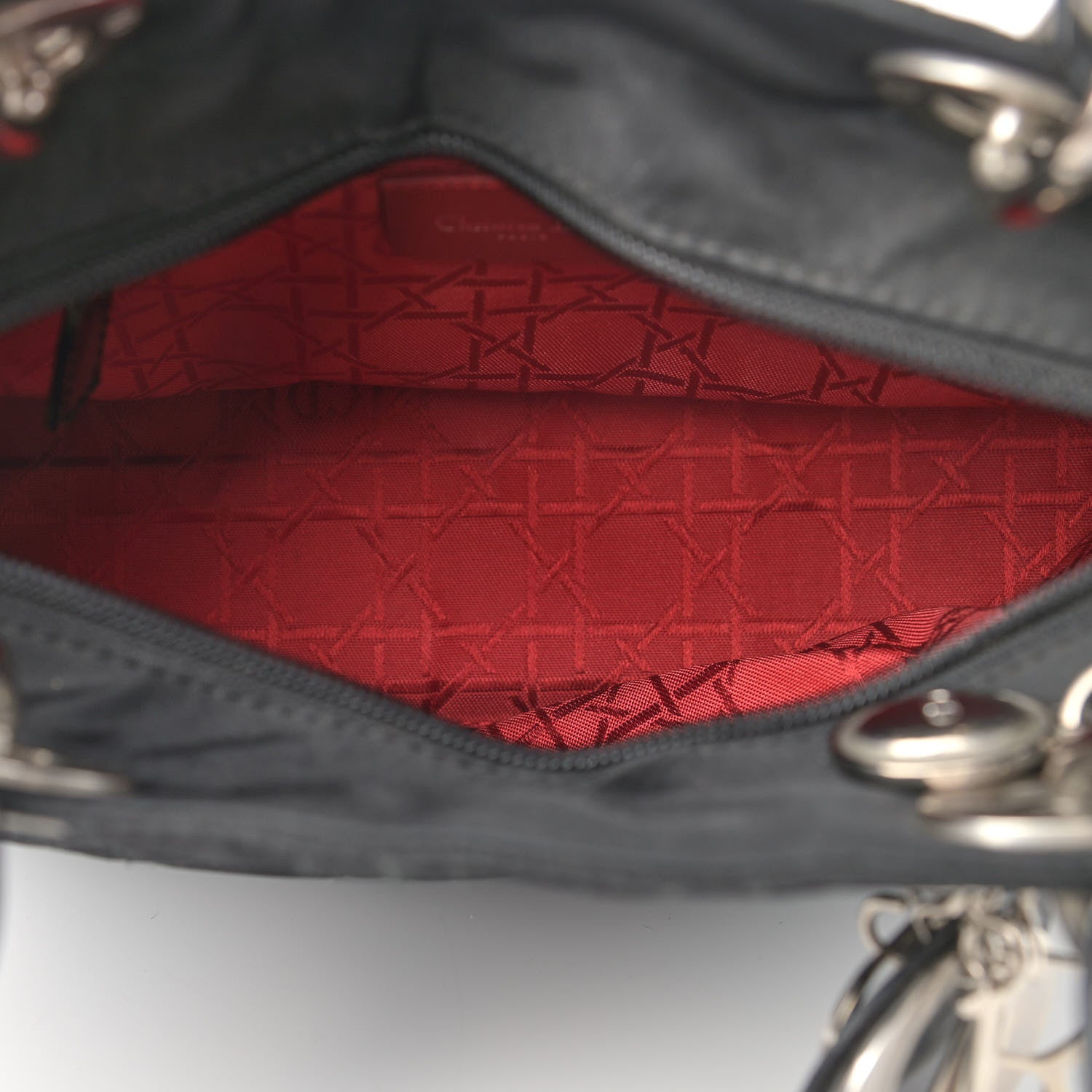Christian Dior Nylon Cannage Medium Lady Dior Black 5 of 10