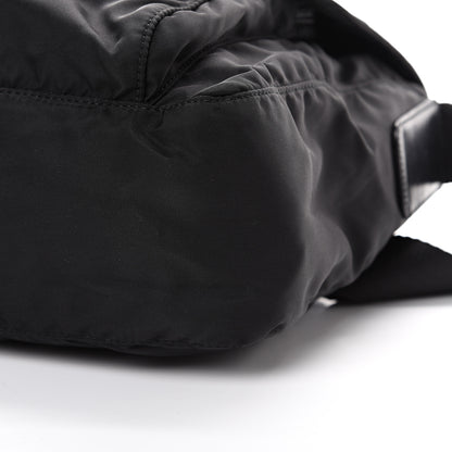 Prada Tessuto Nylon Single Buckle Messenger Bag Black 12 of 13