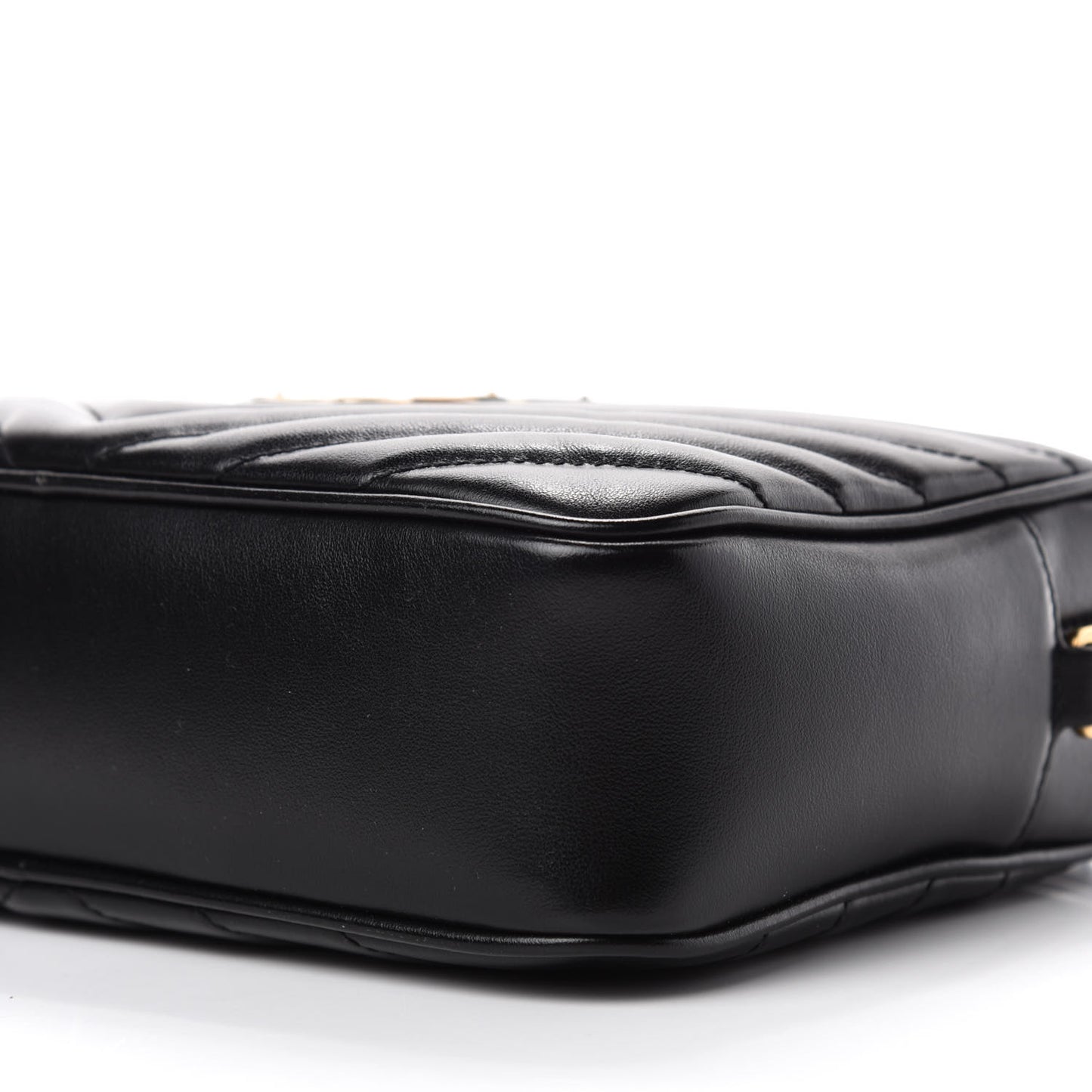 Calfskin Matelasse Monogram Lou Camera Bag Black
