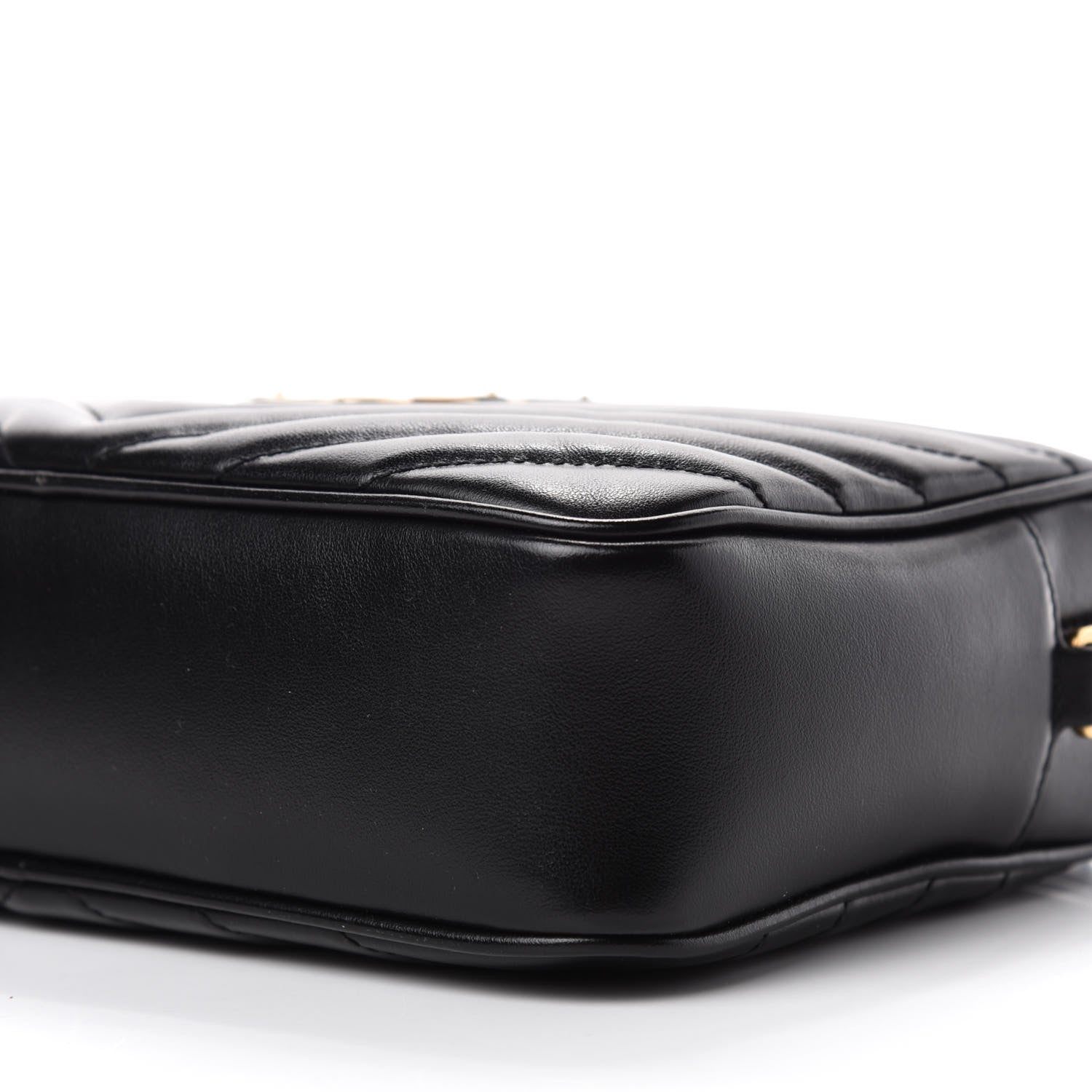 Saint Laurent Calfskin Matelasse Monogram Lou Camera Bag Black 7 of 10
