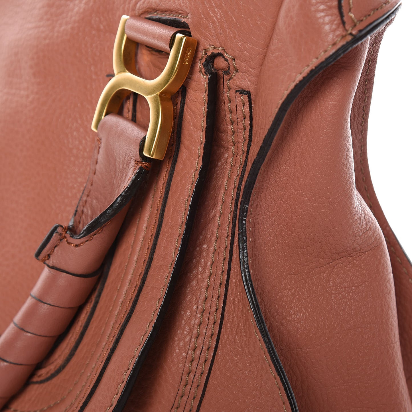 Calfskin Medium Marcie Satchel Coral