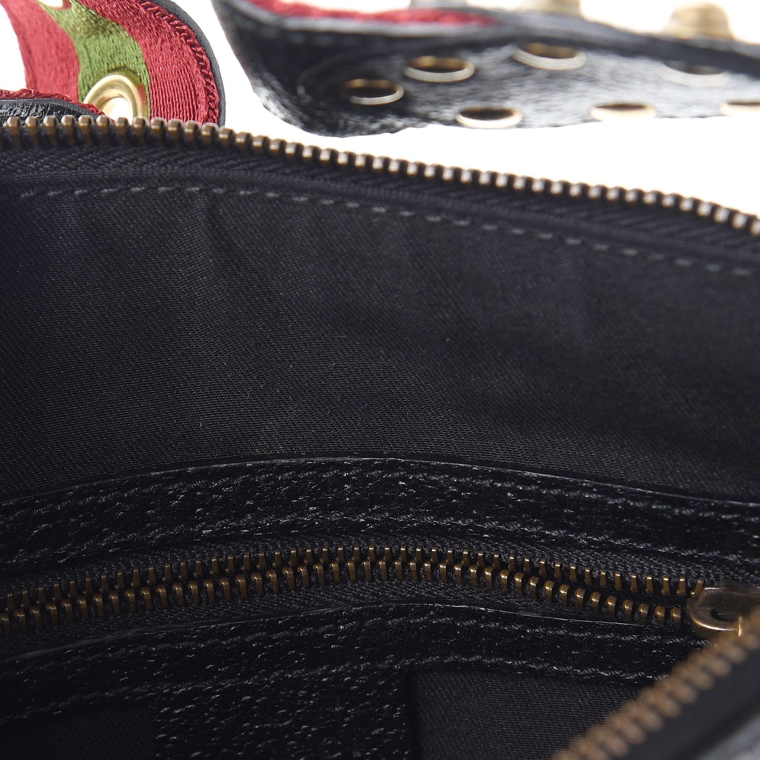 Gucci Monogram Studded Small Pelham Shoulder Bag Black 8 of 10