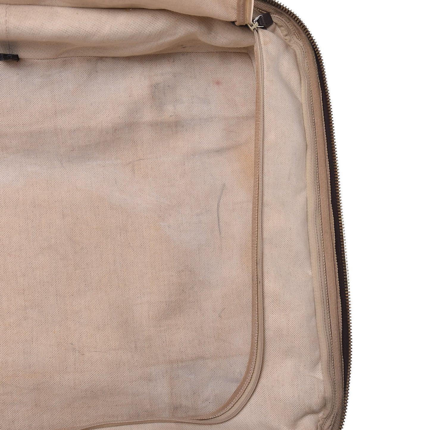 GG Supreme Monogram Four Wheel Carry On Suitcase Dark Brown