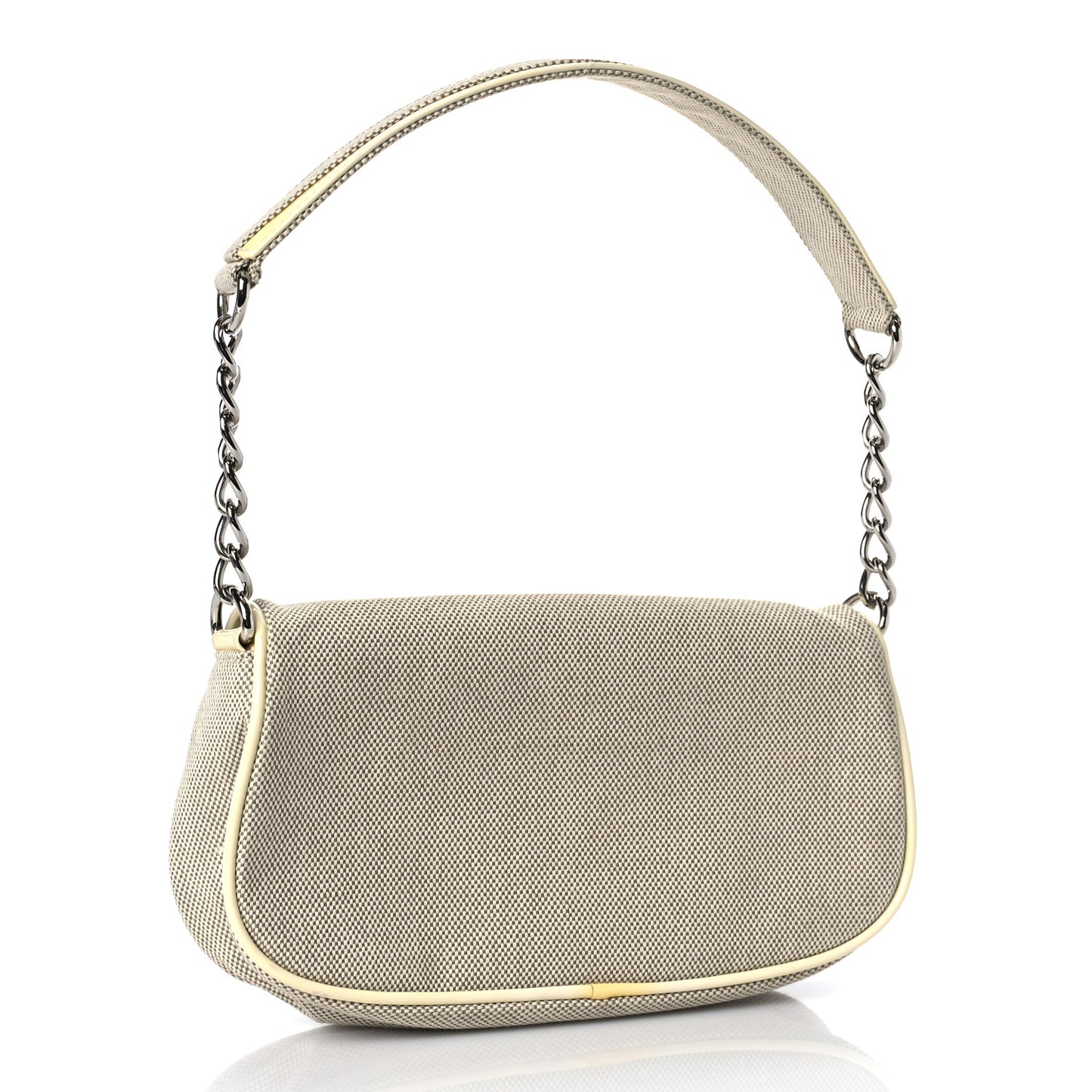 Canvas Camellia No. 5 Flap Beige Grey