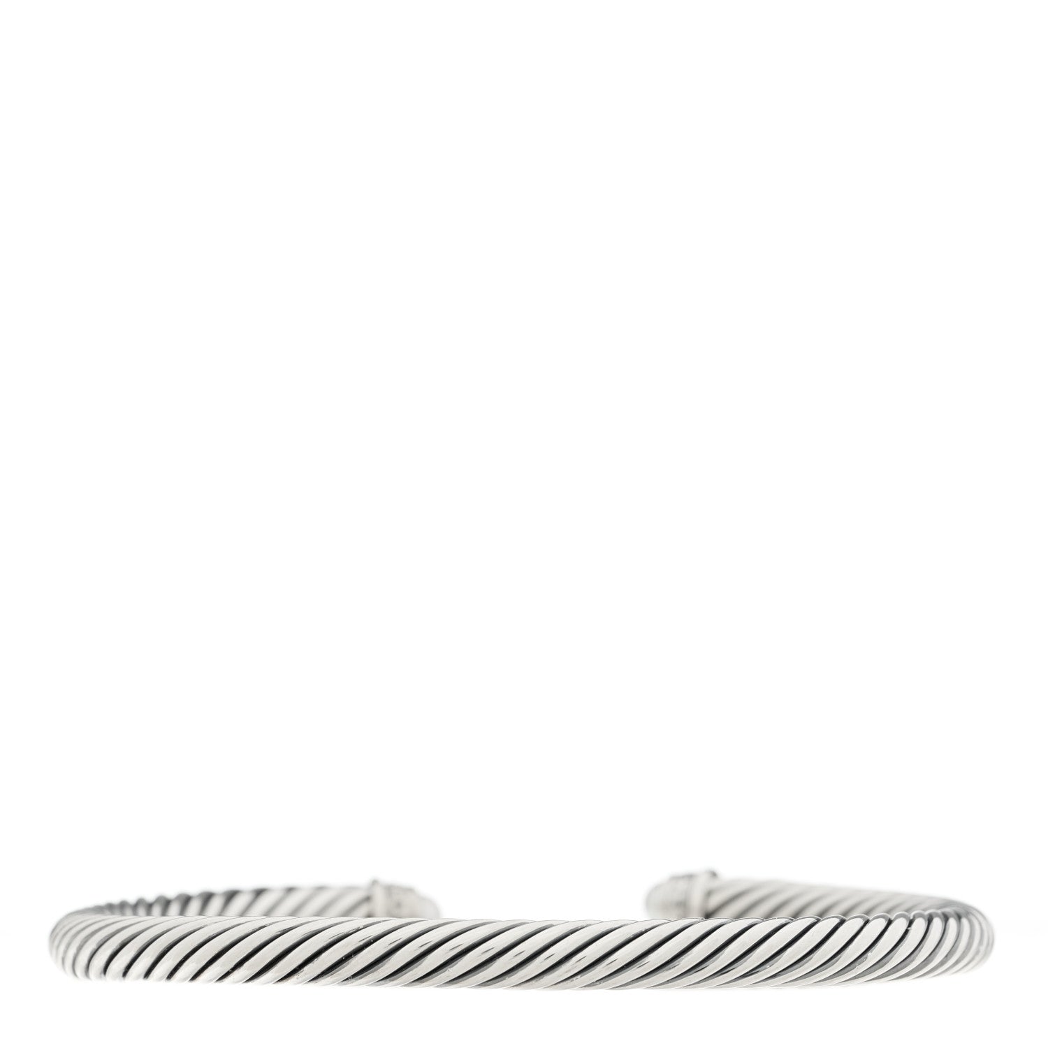 David Yurman Sterling Silver Diamond Pearl 5mm Cable Classics Bracelet 2 of 3