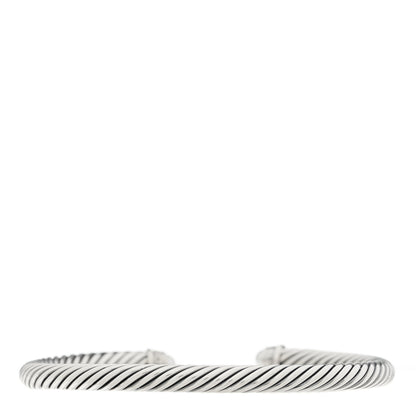 David Yurman Sterling Silver Diamond Pearl 5mm Cable Classics Bracelet 2 of 3