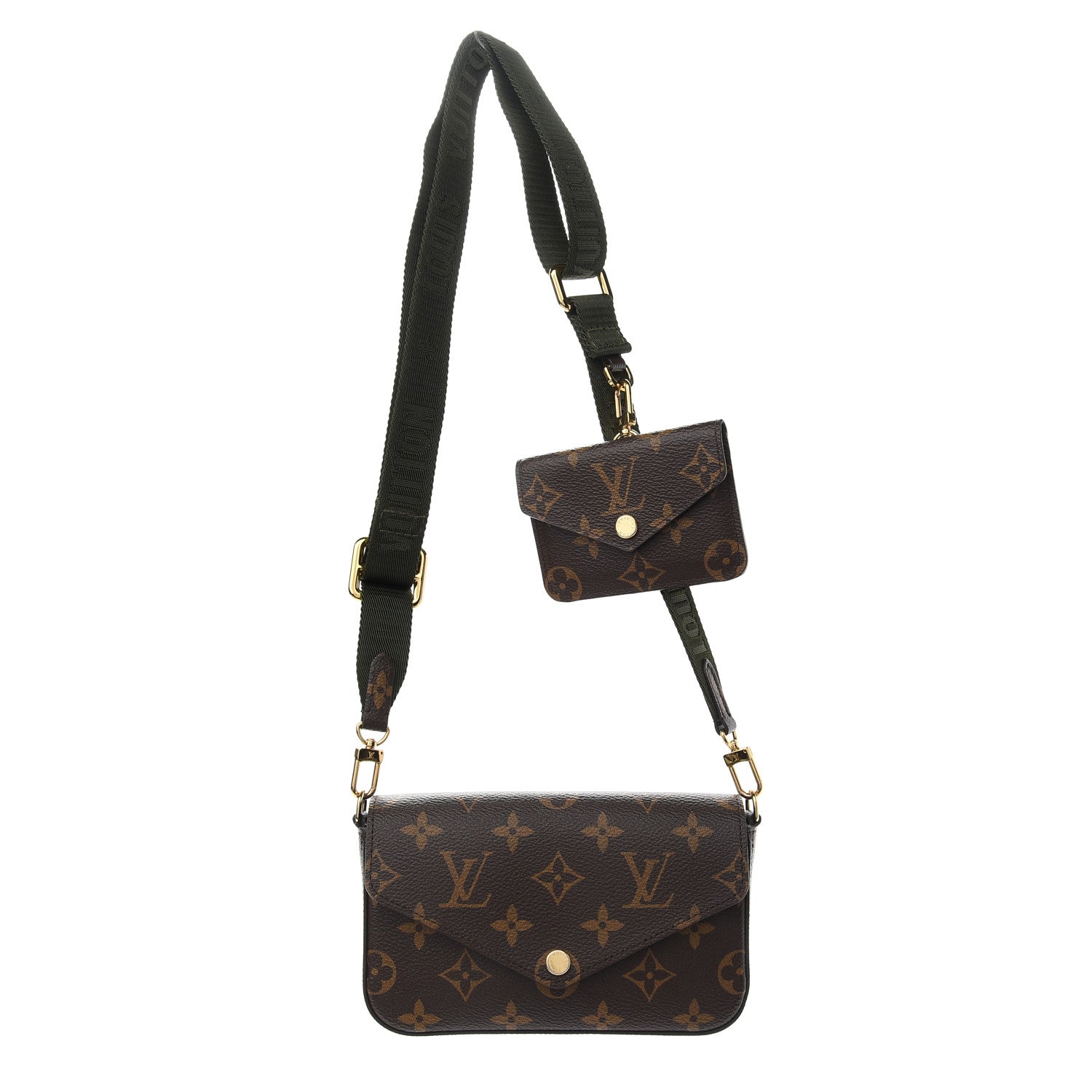 Louis Vuitton Monogram Felicie Strap & Go Kaki 1 of 8