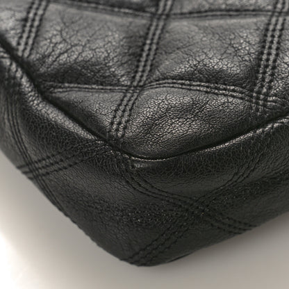 Saint Laurent Grained Lambskin Quilted Mini Becky Double Zip Bag Black 7 of 8