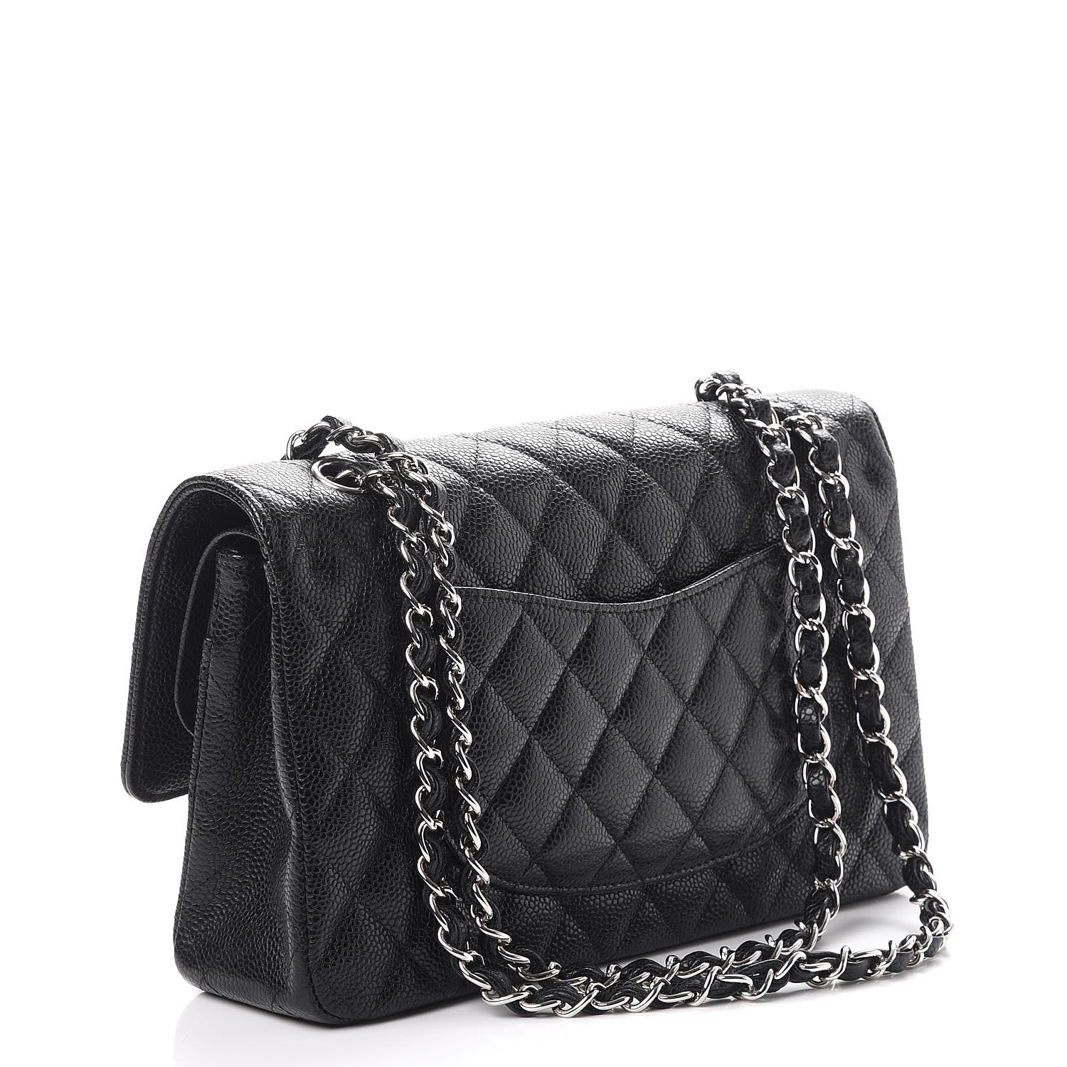 Chanel Caviar Quilted Medium Double Flap Black 3 of 8