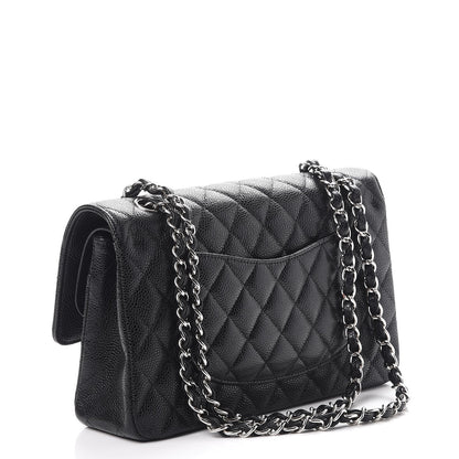Chanel Caviar Quilted Medium Double Flap Black 3 of 8
