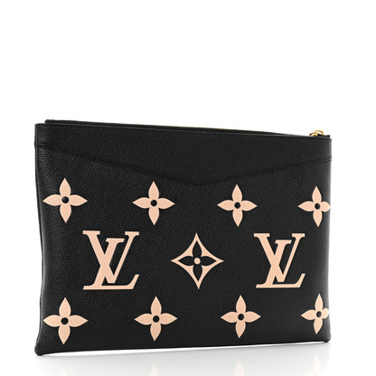 Louis Vuitton Empreinte Monogram Giant Daily Pouch Black Beige 2 of 10
