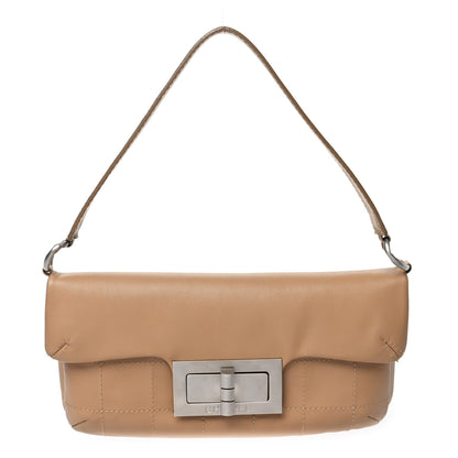 Chanel Lambskin Mademoiselle Chocolate Bar Shoulder Bag Beige 1 of 11