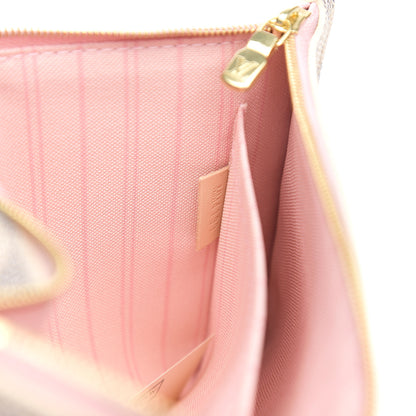 Louis Vuitton Damier Azur Neverfull MM GM Pochette Rose Ballerine 6 of 6