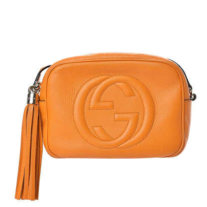 Gucci Pebbled Calfskin Small Soho Disco Bag Curcuma 1 of 12