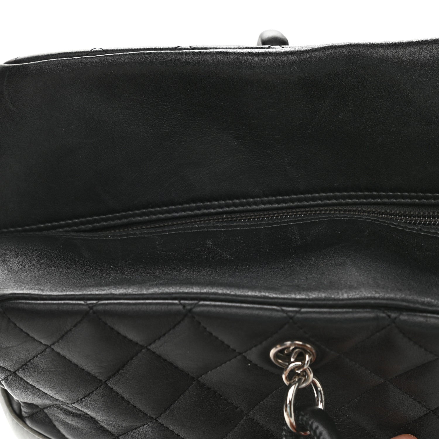 Chanel Calfskin Quilted Large Cambon Bag Black 10 of 10