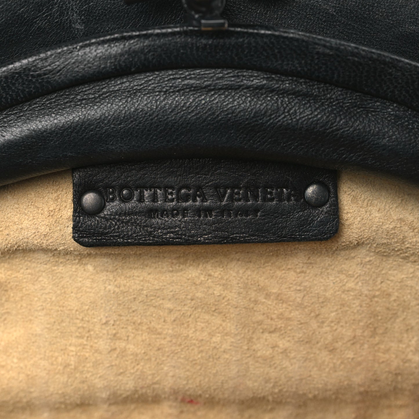 Calfskin Intrecciato Knot Clutch Black