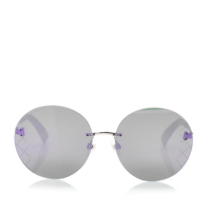 Chanel Mirrored Round Sunglasses 4216 Purple 2 of 7