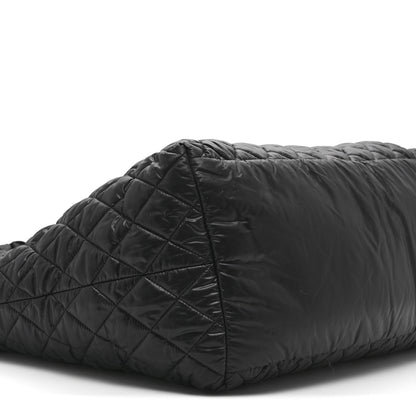 Chanel Nylon Quilted Large Coco Cocoon Tote Black 9 of 11