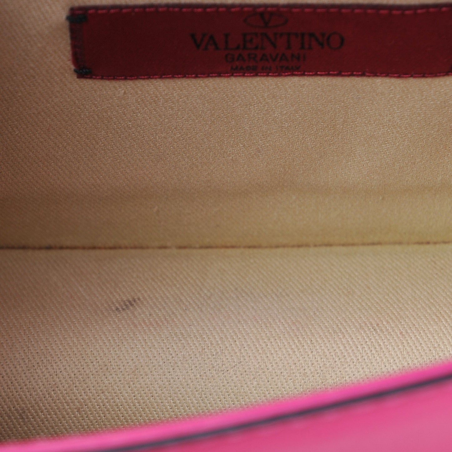 Vitello Small Glam Lock Rockstud Flap Pop Fuxia