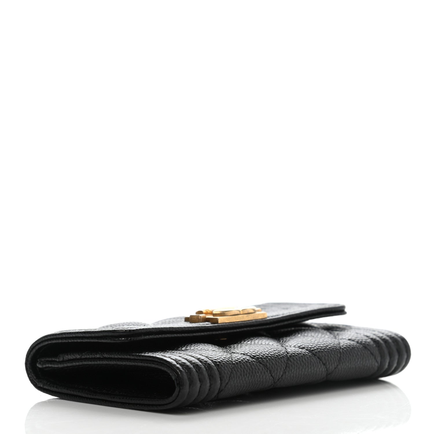 Chanel Caviar Quilted Boy Flap Card Holder Black 4 of 9