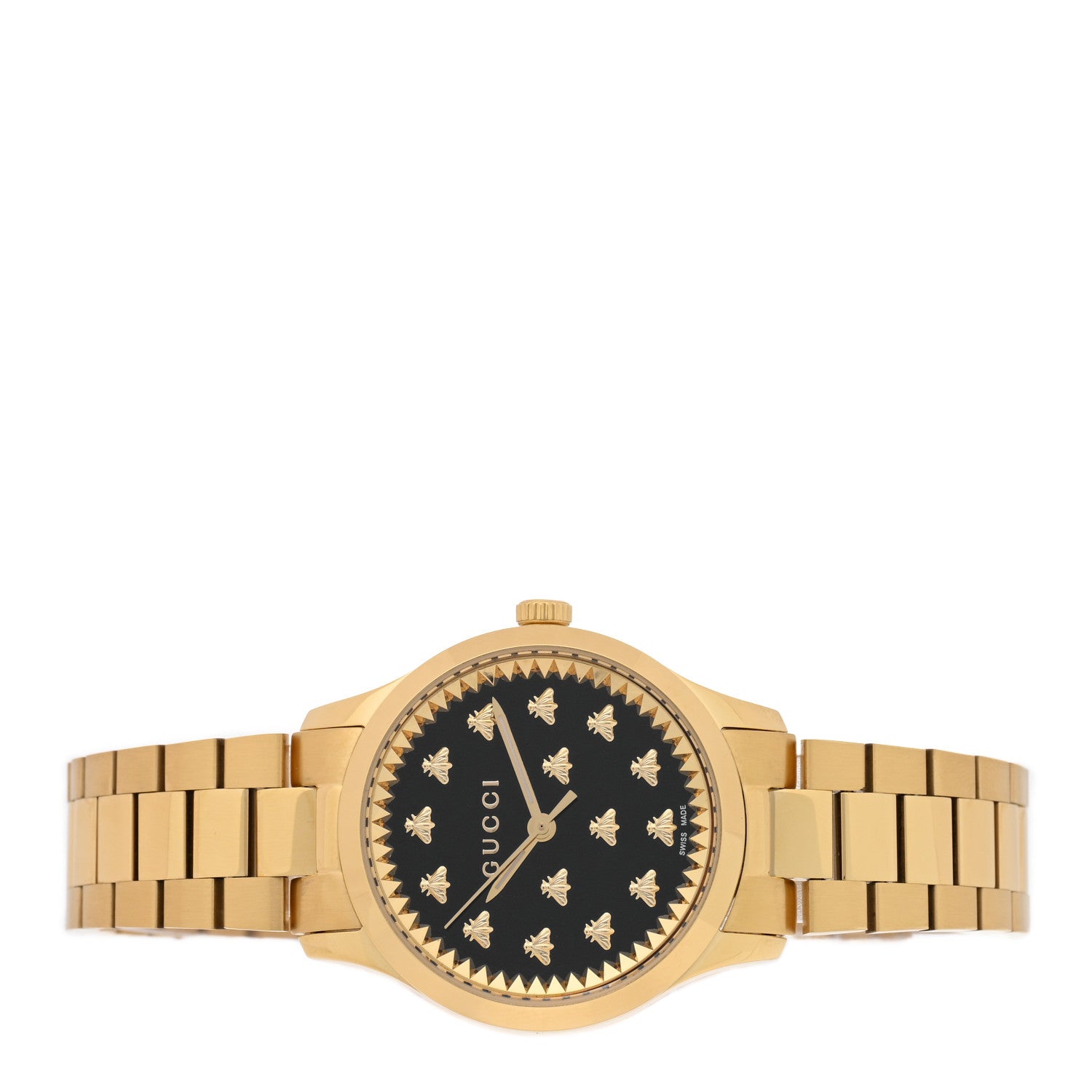 Gucci Stainless Steel 32mm G-Timeless Bee Quartz Watch Black 2 of 5
