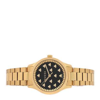 Gucci Stainless Steel 32mm G-Timeless Bee Quartz Watch Black 2 of 5