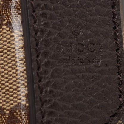 Gucci Crystal Monogram Medium Flat Messenger Bag Dark Brown 8 of 8