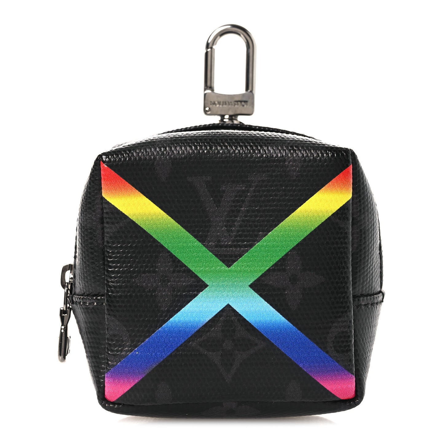 Monogram Eclipse Rainbow Box Pouch Bag Charm Key Ring