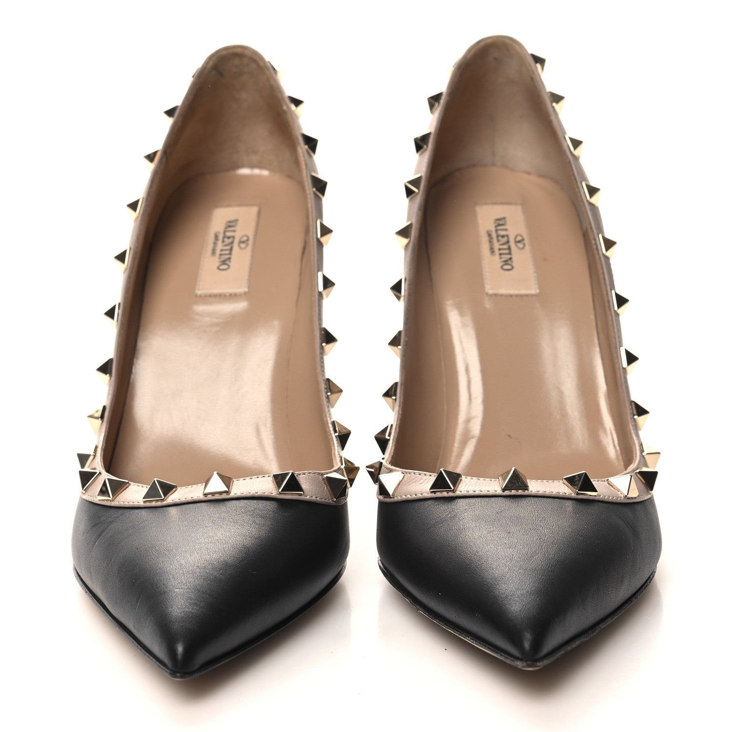 Valentino Garavani Nappa Rockstud 100mm Pumps 41 Black Poudre 2 of 8
