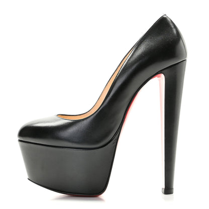 Christian Louboutin Shiny Calfskin Alta Vicky 160 Pumps 38 Black 1 of 13