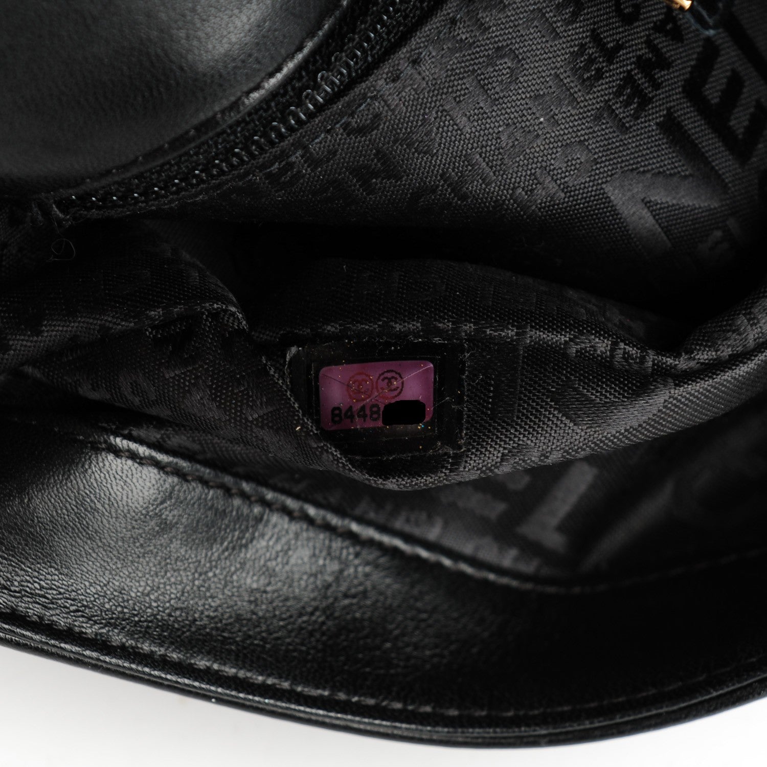 Chanel Lambskin Quilted CC Chocolate Bar Flap Black 7 of 7