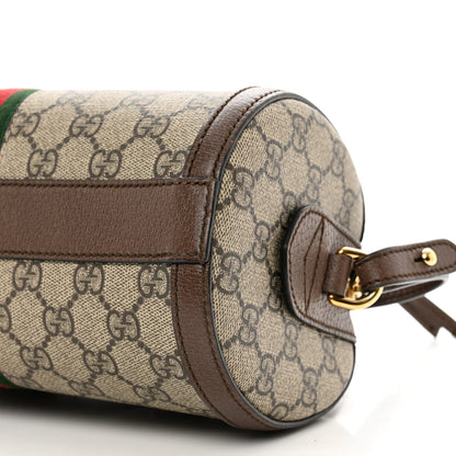 Gucci GG Supreme Monogram Web Small Ophidia Boston Bag Beige New Acero 9 of 10