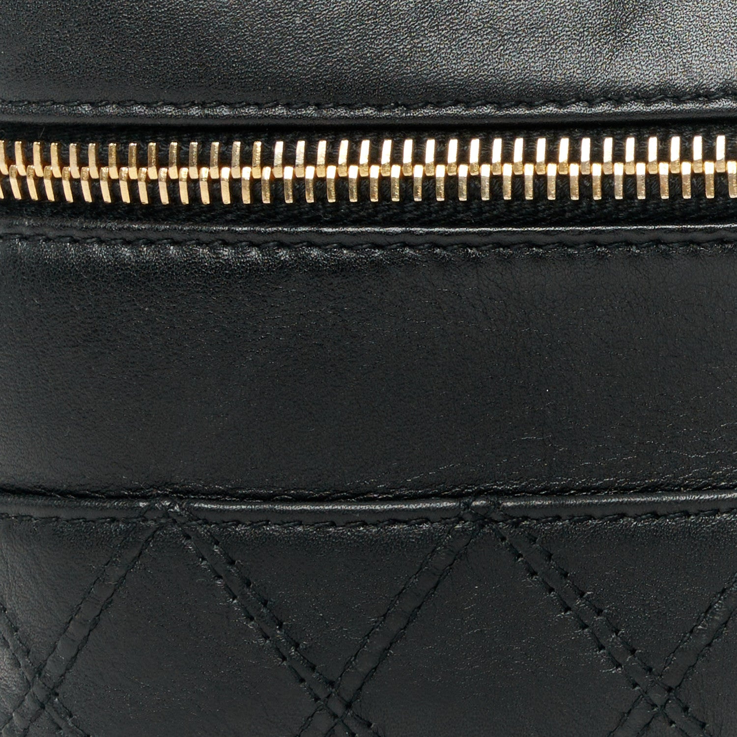Chanel Lambskin Vanity Cosmetic Case Black 8 of 10