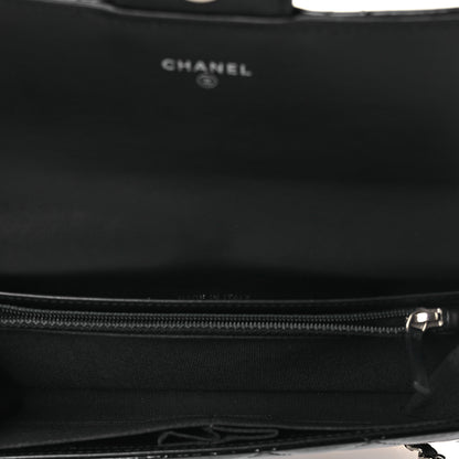 Chanel Patent Quilted Wallet On Removable Chain WOC Black 5 of 14