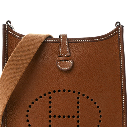 Hermes Taurillon Clemence Amazone Evelyne TPM Fauve Gold 8 of 11