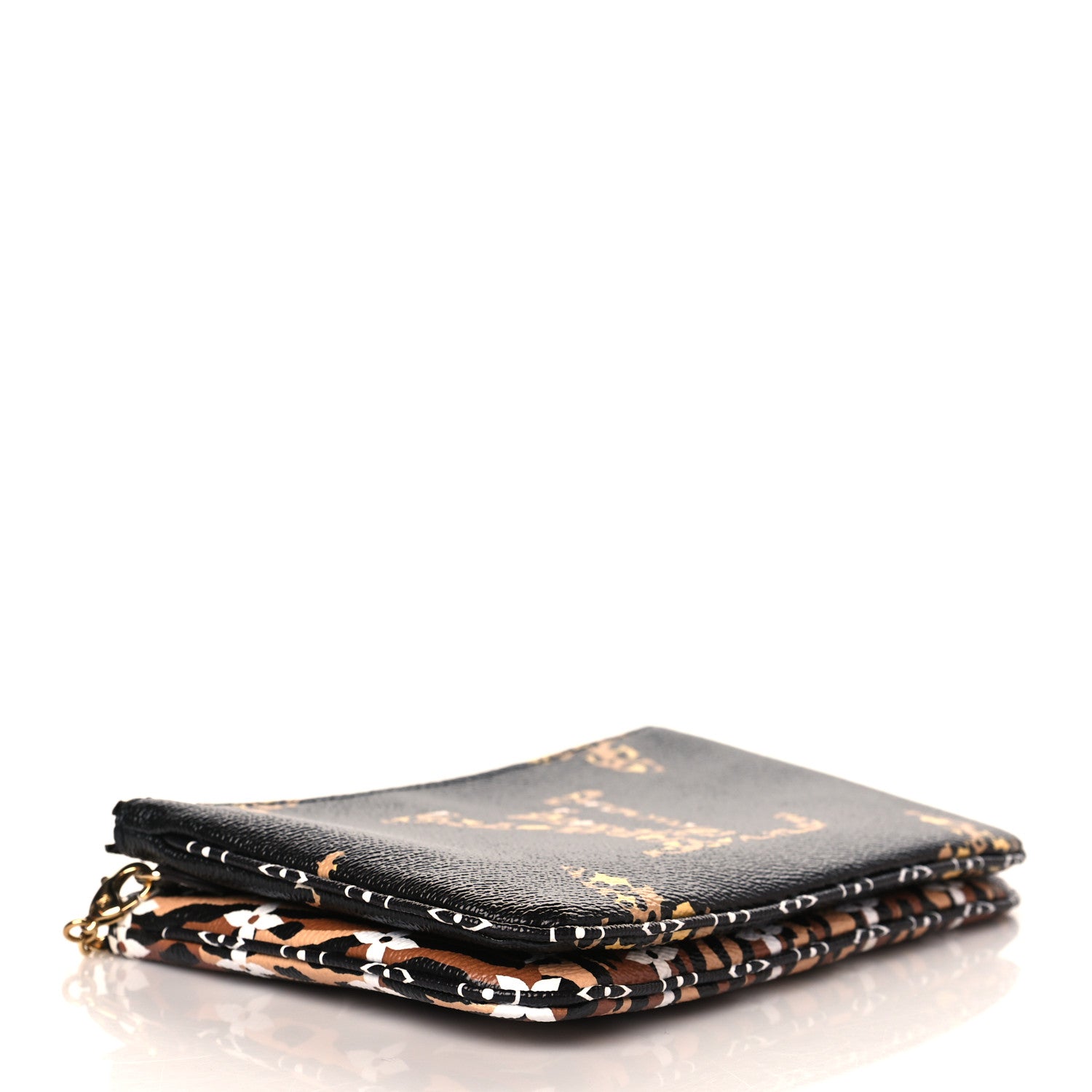Louis Vuitton Monogram Giant Jungle Pochette Double Zip Black 4 of 11