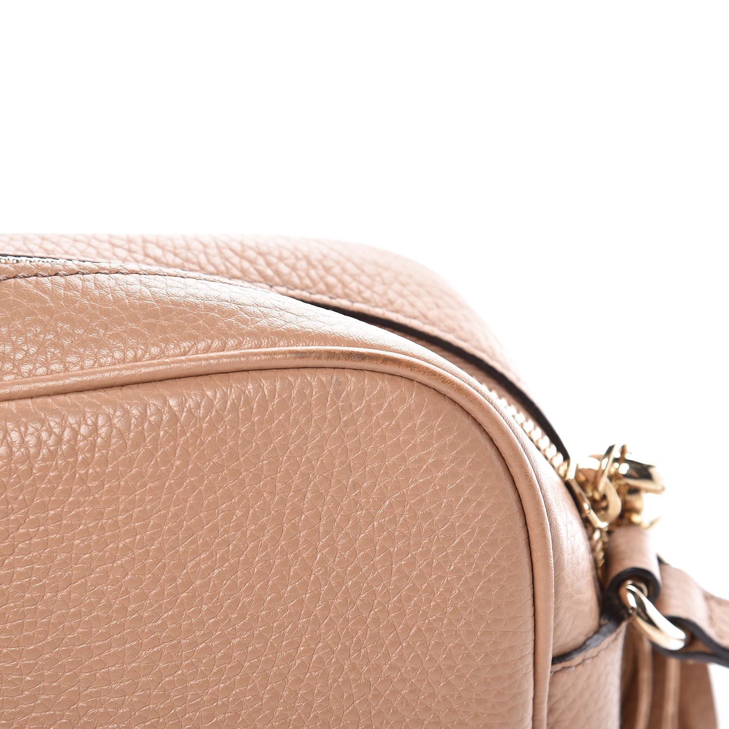 Gucci Pebbled Calfskin Small Soho Disco Bag Camelia 13 of 14