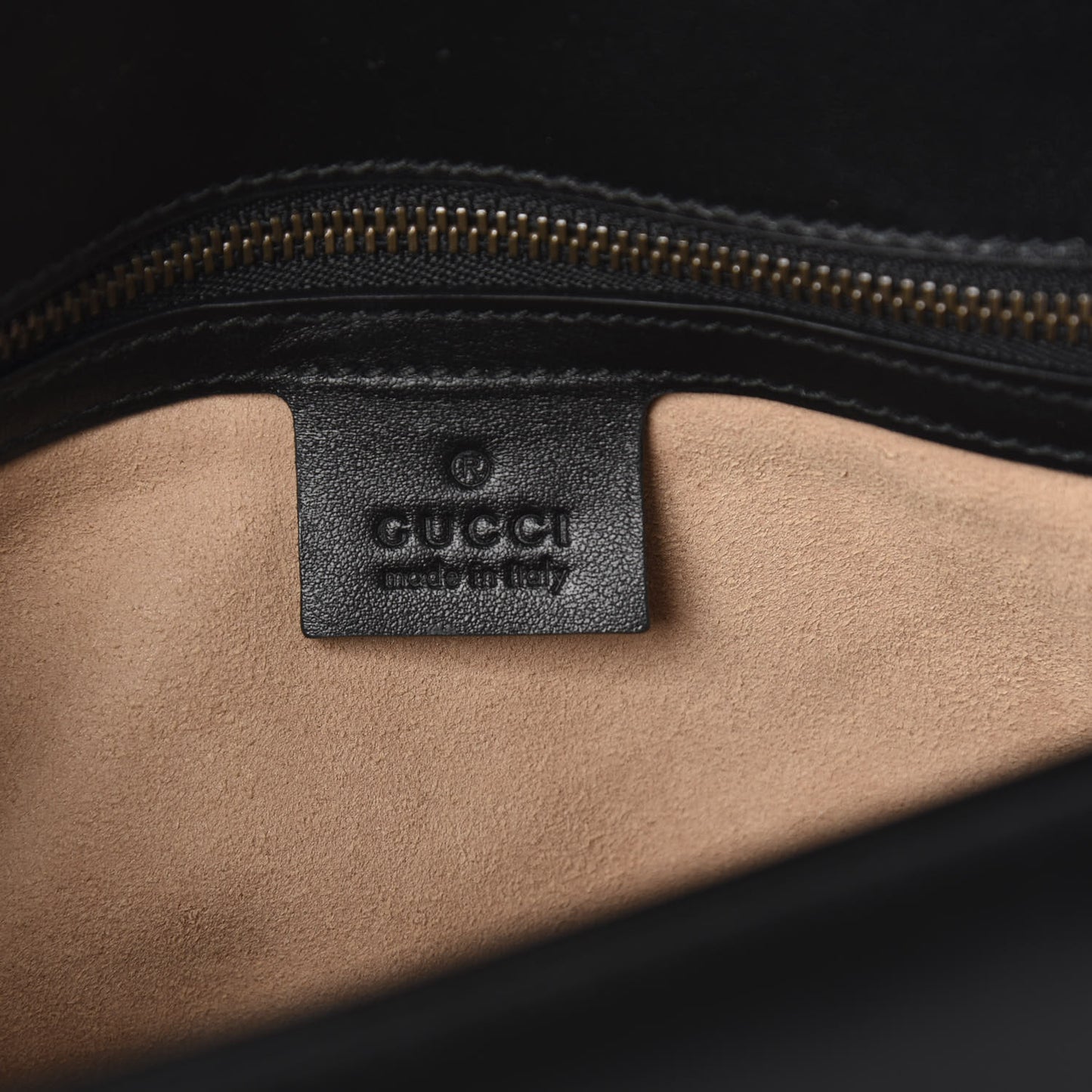 Calfskin Matelasse Small GG Marmont Shoulder Bag Black