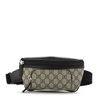 Gucci GG Supreme Monogram Belt Bag Black 1 of 10