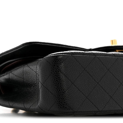 Chanel Caviar Quilted Medium Double Flap Black 9 of 15