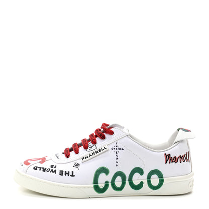 Chanel X PHARRELL WILLIAMS Calfskin Womens Sneakers 38.5 White 1 of 8