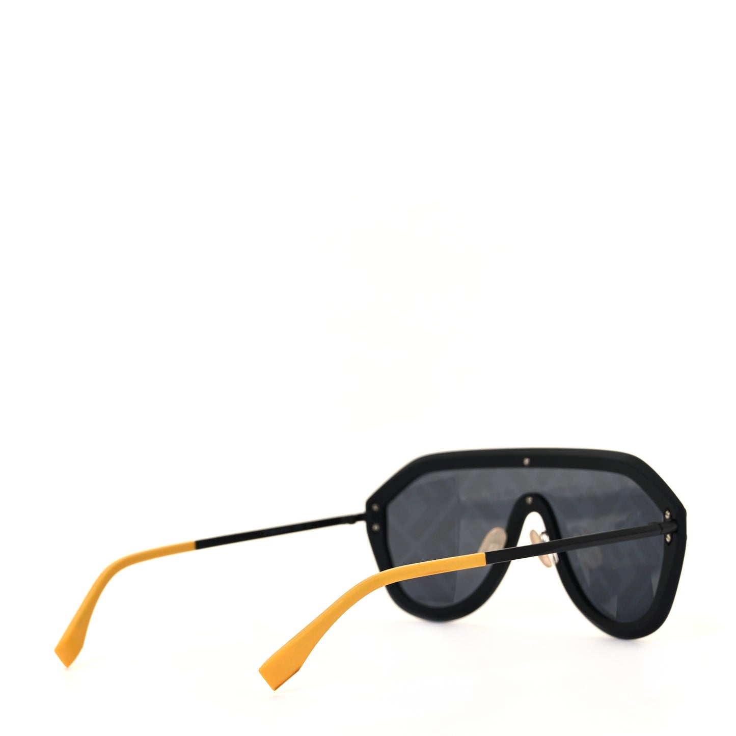 Rubber FF Fabulous Shield Sunglasses FF M0039/G/S Black Yellow