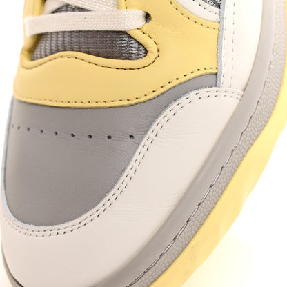 Gucci Dali Soft Calfskin Womens Mac80 Sneakers 38 Off White Grey Sky Yellow 10 of 11