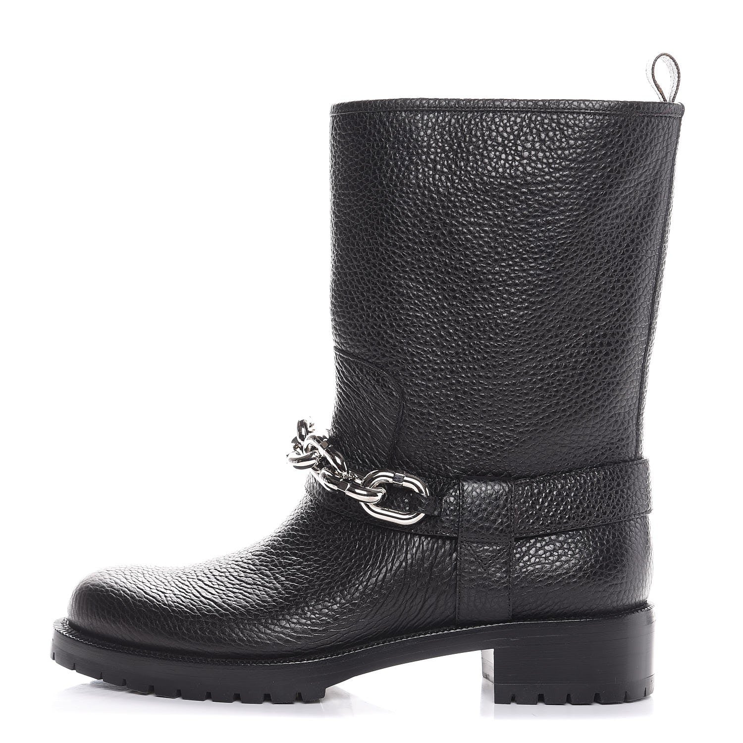 Louis Vuitton Calfskin Outlaw Flat Half Boots 41 Black 1 of 8