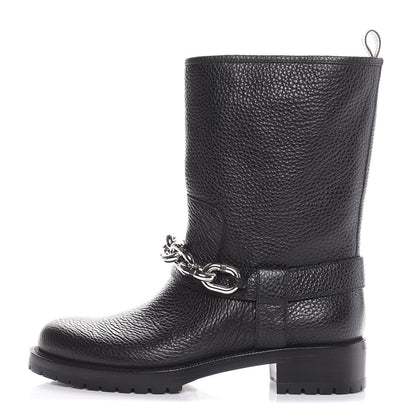 Louis Vuitton Calfskin Outlaw Flat Half Boots 41 Black 1 of 8