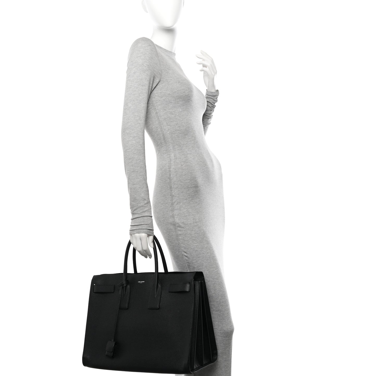 Calfskin Large Sac de Jour Carryall Black