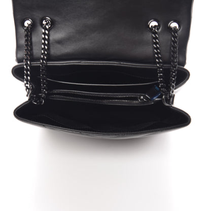Saint Laurent Calfskin Y Quilted Monogram Small Loulou Chain Satchel Black 5 of 10