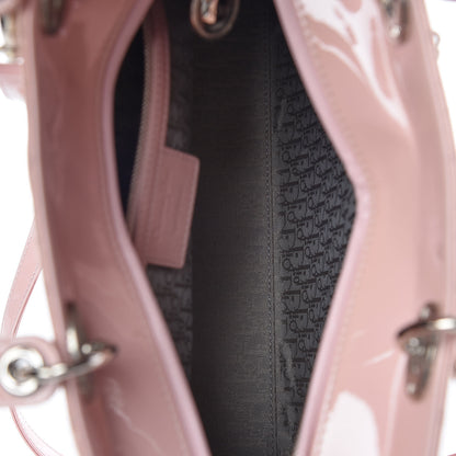 Christian Dior Patent Cannage Large Lady Dior Light Pink 7 of 13